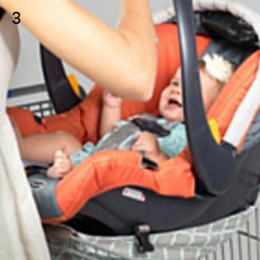 shopping cart hammock with carseat